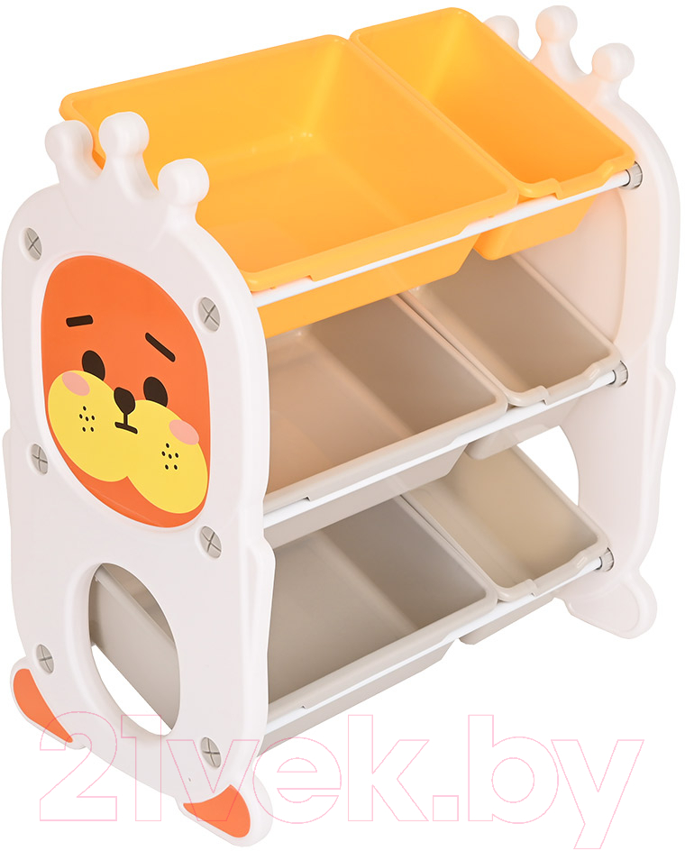 Стеллаж игровой Pituso Funny / UN-TO01-orange (оранжевый) — фото 4