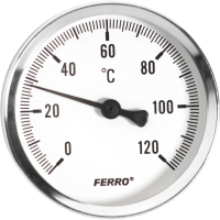 Термометр для отопительного котла Ferro 1/4” 0-120C T40120A - 