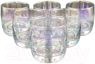 Набор стаканов Glasstar Лиловая дымка-3 RNLD-9370-3 (6шт)