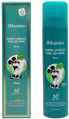 Спрей солнцезащитный JMsolution Marine Luminous Pearl Sun Spray Disney Dude SPF50+ PA+++ (180мл)