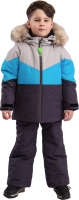 Комплект верхней детской одежды Batik Морти 452-24з-1 (р-р 110-60, серый/синий) - 