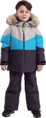 Комплект верхней детской одежды Batik Морти 452-24з-1 (р-р 110-60, серый/синий)
