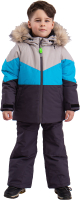 Комплект прогулочной детской одежды Batik Морти 452-24з-1 (р-р 104-56, серый/синий) - 