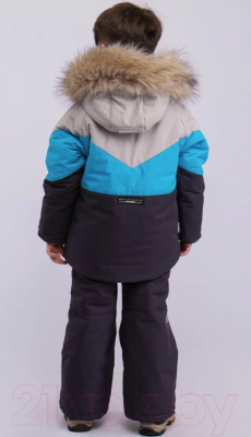 Комплект верхней детской одежды Batik Морти 452-24з-2 (р-р 134-68, серый/синий)