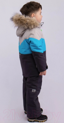 Комплект верхней детской одежды Batik Морти 452-24з-2 (р-р 122-64, серый/синий)