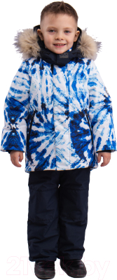 Комплект верхней детской одежды Batik Невил 450-24з-2 (р-р 110-60, тай дай синий)