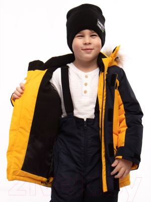 Комплект верхней детской одежды Batik Деннис 454-24з-2 (р-р 122-64, кибер желтый)