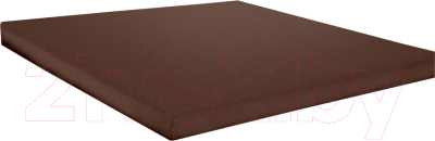 Простыня Бояртекс Поплин 160x200x35 (19-1217 TPX шоколад)