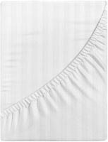Простыня Бояртекс Сатин-страйп 160x200x20 (белый) - 