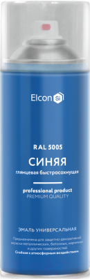 Эмаль Elcon Универсальная RAL 5005 глянцевый (520мл, синий)