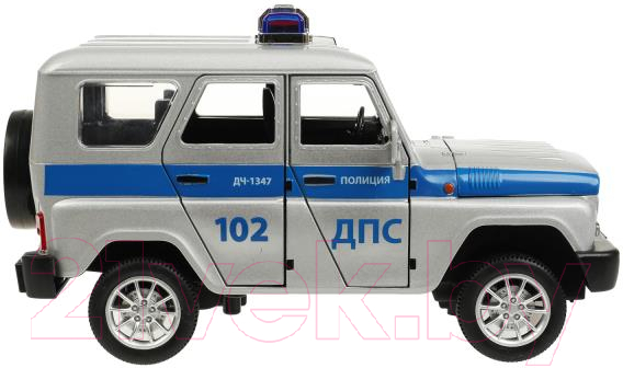 Автомобиль игрушечный Технопарк Uaz Hunter Полиция / HUNTER-124SL-POLGY