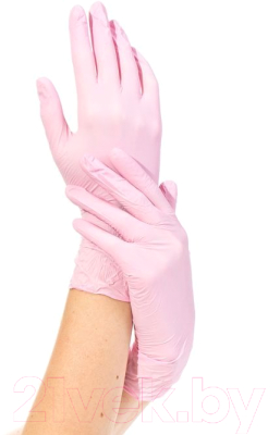 Перчатки одноразовые NitriMAX Нитриловые (M, 50пар, розовый)