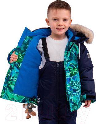 Комплект верхней детской одежды Batik Барт 451-24з-2 (р-р 116-60, синий мрамор)