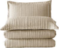 Набор текстиля для спальни Arya Waves + чехлы для подушки / 8680943229045 (бежевый) - 
