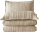 Набор текстиля для спальни Arya Waves + чехлы для подушки / 8680943229045 (бежевый) - 