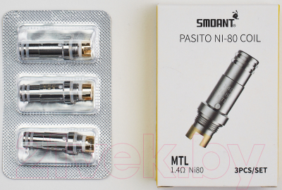 Набор испарителей Smoant Pasito MTL-Ni80 1.4 Ом / 11325 (3шт)