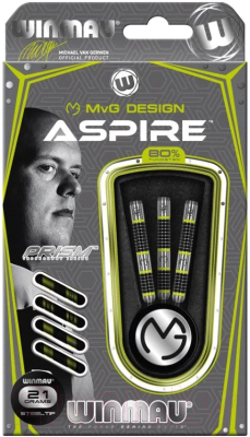 Набор дротиков для дартса Winmau MvG Aspire 21 GR / 1444-21