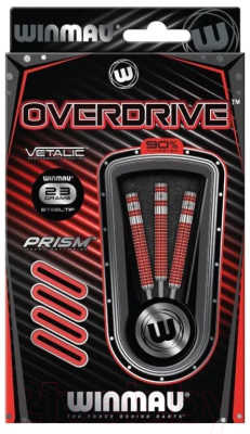 Набор дротиков для дартса Winmau Overdrive 23 GR / 1434-23