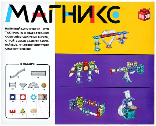 Конструктор магнитный Unicon Магникс / 9444938