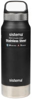 Термос для напитков Sistema 560 (650мл, черный) - 