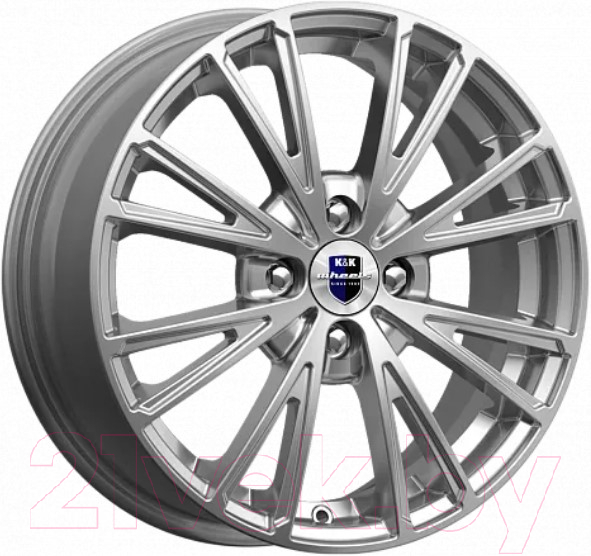 Литой диск K&K Меандр 16x6" 4x100мм DIA 67.1мм ET 45мм Дарк платинум
