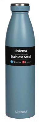 Термос для напитков Sistema 575 (750мл, серо-голубой)