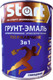 Грунт-эмаль START По ржавчине 3в1 (800г, серый) - 