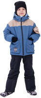 Комплект верхней детской одежды Batik Торн 465-24з-1 (р-р 122-64, серый/голубой) - 