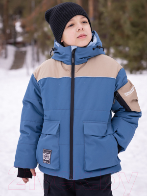 Комплект верхней детской одежды Batik Торн 465-24з-1 (р-р 122-64, серый/голубой)
