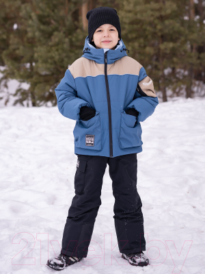 Комплект верхней детской одежды Batik Торн 465-24з-2 (р-р 146-76, серый/голубой)