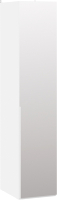 Шкаф-пенал ТриЯ Порто СМ-393.07.002 с 1 зеркальной дверью (белый жемчуг/белый жемчуг) - 