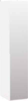 Шкаф-пенал ТриЯ Порто СМ-393.07.002 с 1 зеркальной дверью (белый жемчуг/белый жемчуг)