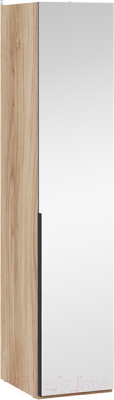 Шкаф-пенал ТриЯ Порто СМ-393.07.002 с 1 зеркальной дверью (яблоня беллуно/графит)