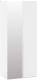 Шкаф ТриЯ Порто СМ-393.07.005 с 1 глухой и 1 зеркальной дверями (белый жемчуг/белый софт) - 