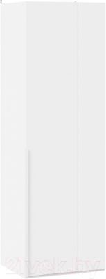 Шкаф ТриЯ Порто СМ-393.07.006 с 1 глухой дверью (белый жемчуг/белый софт)