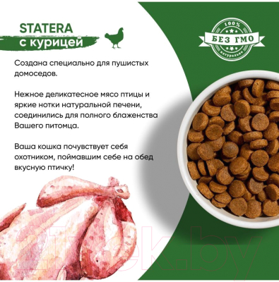 Сухой корм для кошек Statera Для стерилизованных и кастрированных с курицей / STA039 (800г)