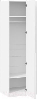 Шкаф ТриЯ Порто СМ-393.07.007 с 1 зеркальной дверью (белый жемчуг/белый жемчуг)