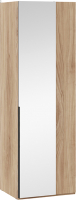 Шкаф ТриЯ Порто СМ-393.07.007 с 1 зеркальной дверью (яблоня беллуно/графит) - 