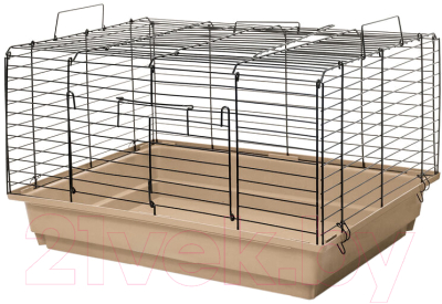 Клетка для грызунов Homepet Кролик №2 81580 (58x40x36см, бежевый/черный)