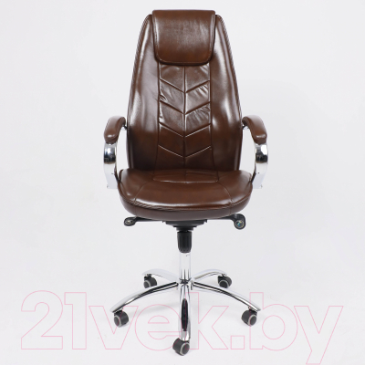 Кресло офисное AksHome Kapral натуральная кожа (коричневый)