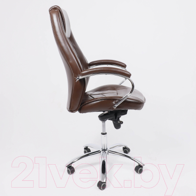 Кресло офисное AksHome Kapral натуральная кожа (коричневый)