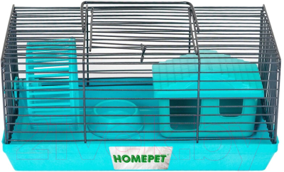 Клетка для грызунов Homepet 81603 (27x15x13см, бирюзовый)