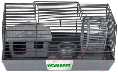 Клетка для грызунов Homepet 81604 (27x15x13см, серый)
