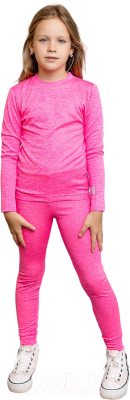 Комплект термобелья детский Batik Двухслойное 487-24з-2 (р-р 116-60, розовый меланж)