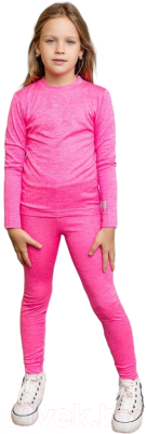 Комплект термобелья детский Batik Двухслойное 487-24з-3 (р-р 140-72, розовый меланж)