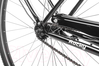 Велосипед Arena Rocky 28 2024 (20, черный матовый)