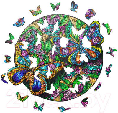 Пазл БЕЛОСНЕЖКА Красивая бабочка S / 6185-WP