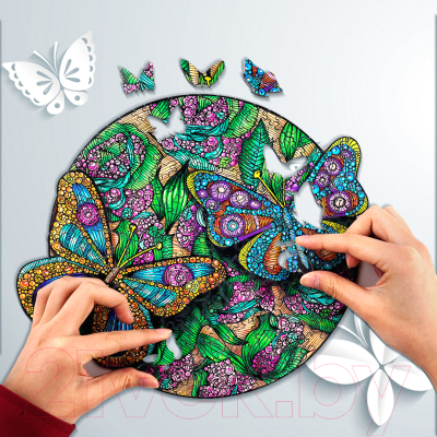 Пазл БЕЛОСНЕЖКА Красивая бабочка M / 6186-WP