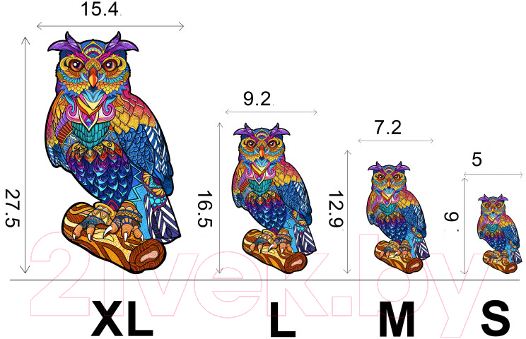 Пазл БЕЛОСНЕЖКА Величественная сова XL / 6203-WP