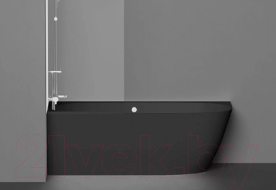 Ванна из искусственного мрамора Umy Home Nook L 170x85 / UM11422RF (U-Solid, черный матовый)